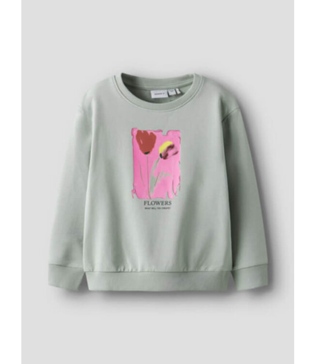 NMFFATIMA NREG SWEAT UNB Aqua Gray by Name it