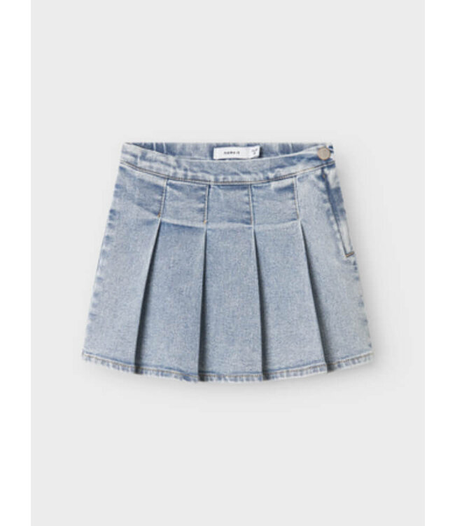 NKFDEBI SHORT DNM PLEAT SKIRT 4064-FT Light Blue Denim by Name it