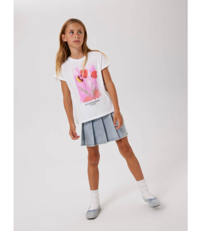 NKFDEBI SHORT DNM PLEAT SKIRT 4064-FT Light Blue Denim by Name it