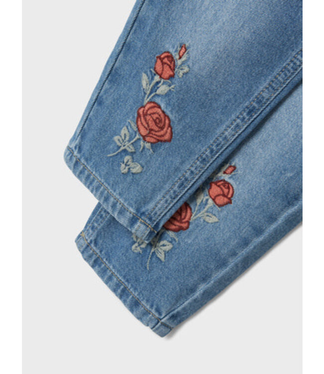 NMFBELLA MOM EMB JEANS 3285-BE NOOS Light Blue Denim ROSE Name it