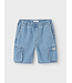 NKMRYAN CARGO DNM L SHORTS 3950-KY Light Blue Denim STRIPES Name it