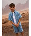 NKMRYAN CARGO DNM L SHORTS 3950-KY Light Blue Denim STRIPES Name it