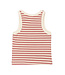 TNMoore Short S_L Rib Top Old Rose Striped by The New