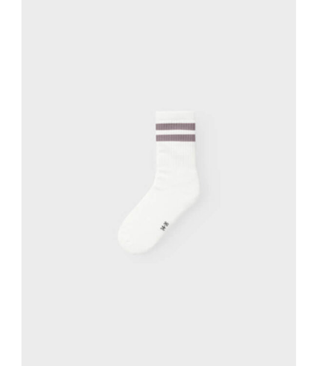 NKFJALMA SOCK Bright White Purple Dove by Name it