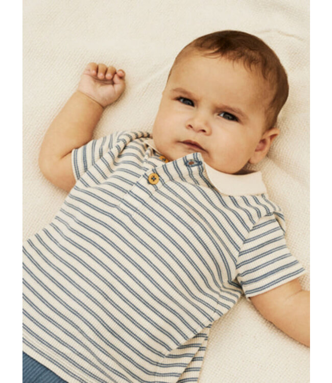 NBMJERIMIAH SS POLO TOP Blue Mirage by Name it