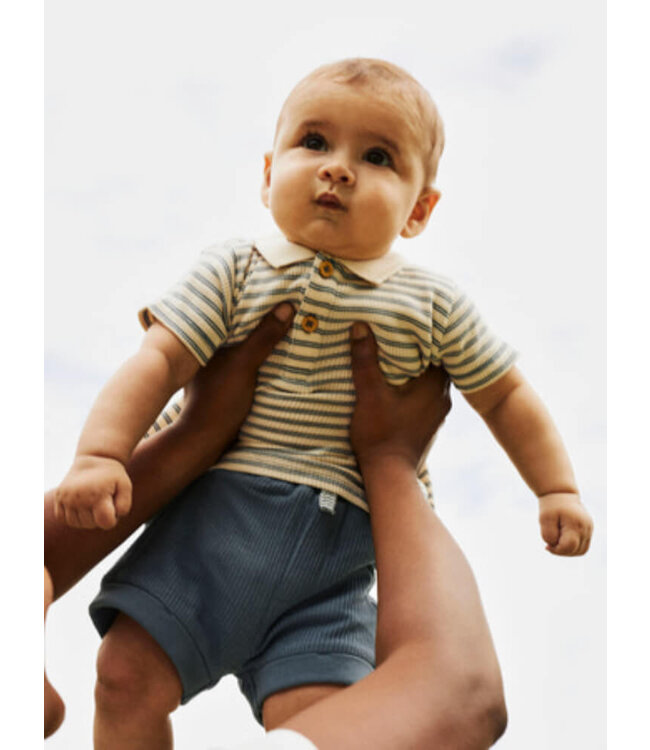 NBMJERIMIAH SS POLO TOP Blue Mirage by Name it