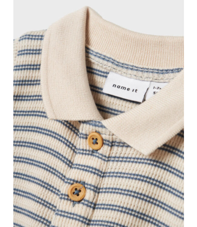 NBMJERIMIAH SS POLO TOP Blue Mirage by Name it