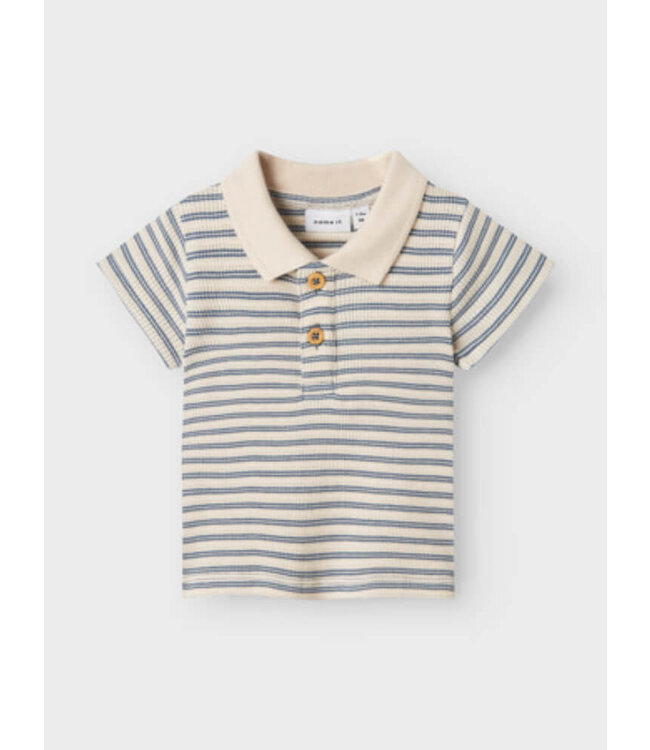 NBMJERIMIAH SS POLO TOP Blue Mirage by Name it