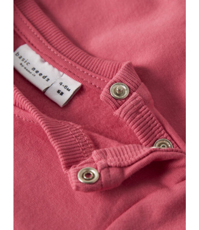 NBFVRILLIE LS SWEAT BOX BRU Rapture Rose Raspberry by Name it