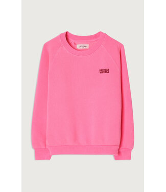 American Vintage SWEATS IZUBIRD ROSE FLUO by  American Vintage