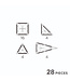 Mini tiles pastel 28 pcs by Cleverclixx