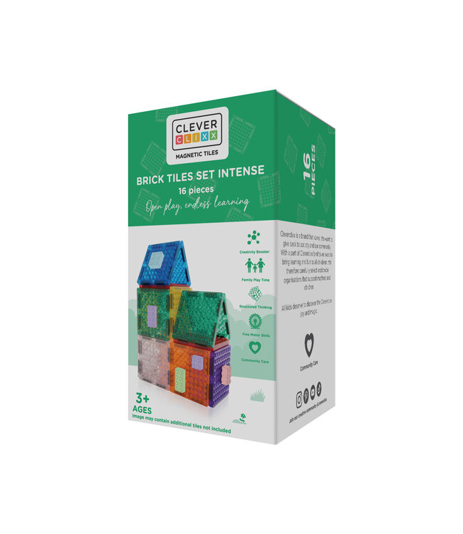 Brick tiles intense 16 pcs by Cleverclixx