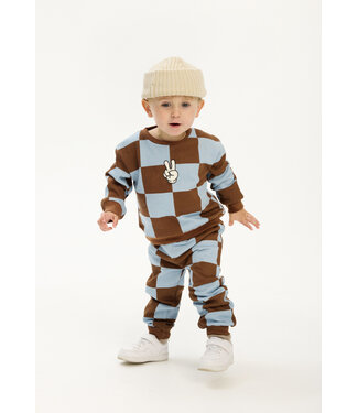 The New TNSTPaulie OS Sweatshirt Toffee Check by The New