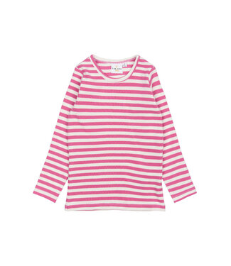 The New TNSTFro L_S Rib Tee Ibis Rose Striped by The New
