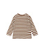 TNSBFro L_S Rib Tee Toffee Striped by The New