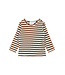 TNSBFro L_S Rib Tee Toffee Striped by The New