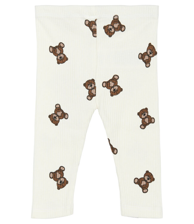 TNSBPaulo Rib Leggings Cloud Dancer AOP by The New