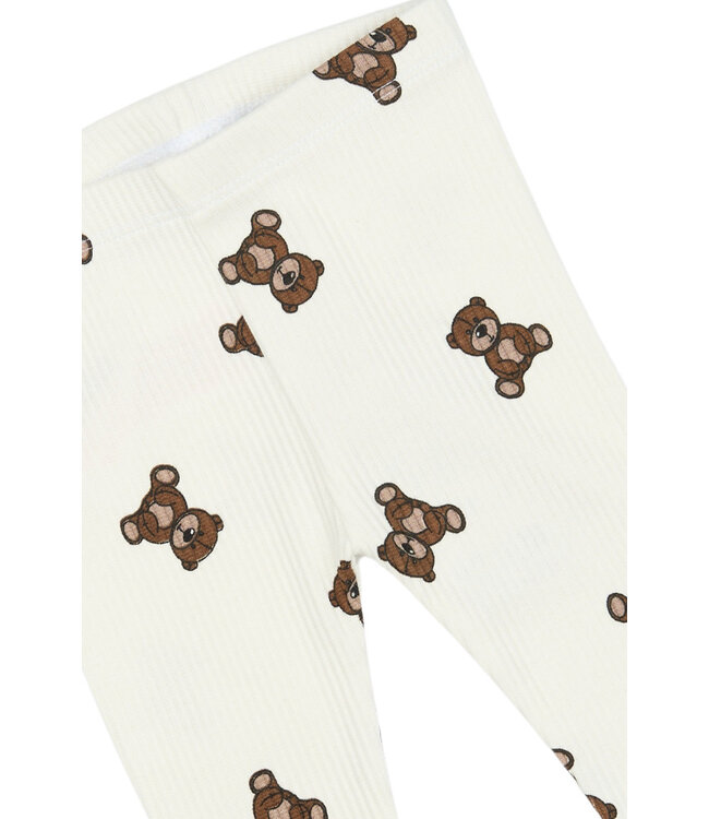 TNSBPaulo Rib Leggings Cloud Dancer AOP by The New