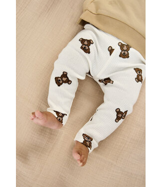 The New TNSBPaulo Rib Leggings Cloud Dancer AOP by The New