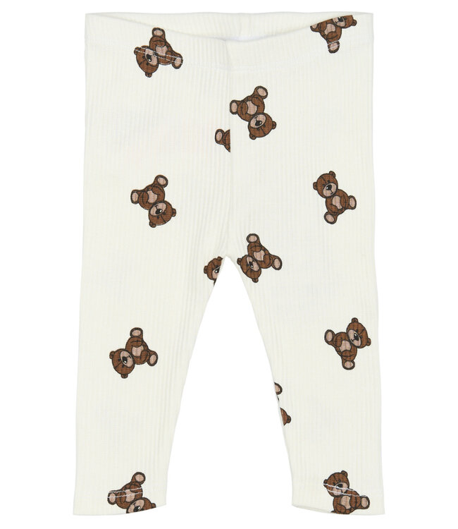 TNSBPaulo Rib Leggings Cloud Dancer AOP by The New