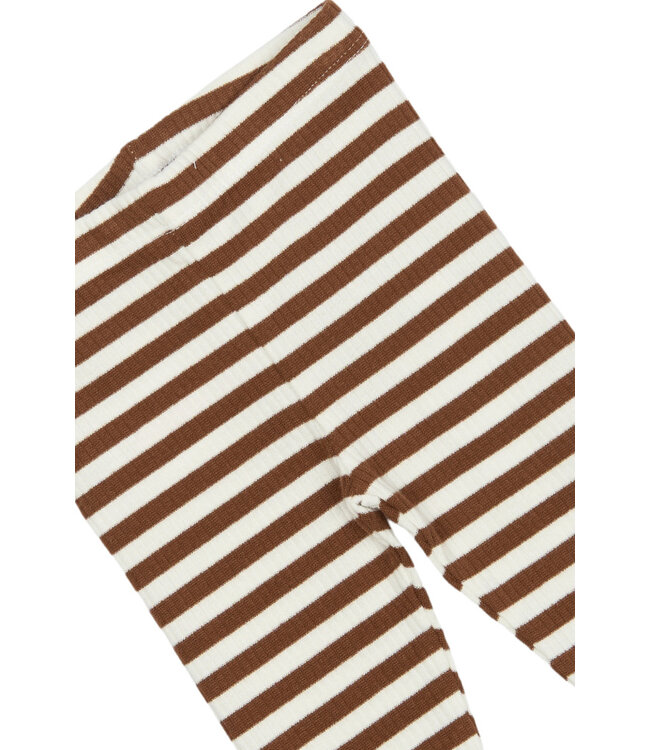 TNSBFro Rib Leggings Toffee Striped by The New