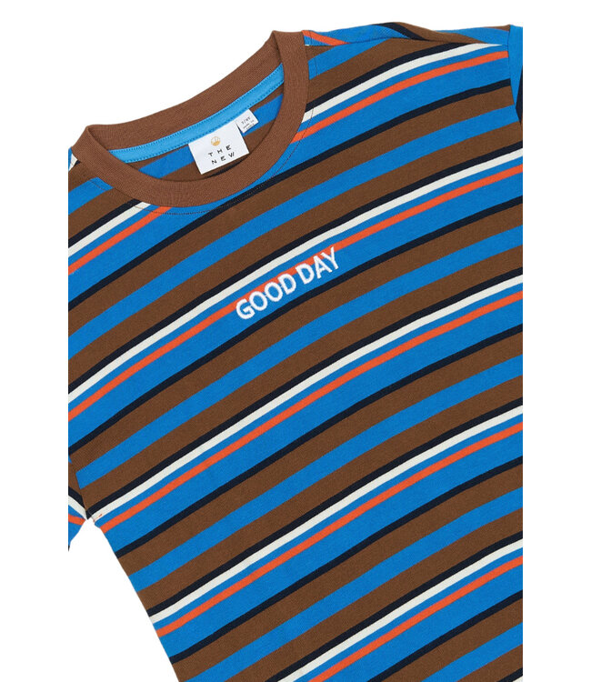TNPicky OS S_S Tee Toffee Striped by The New