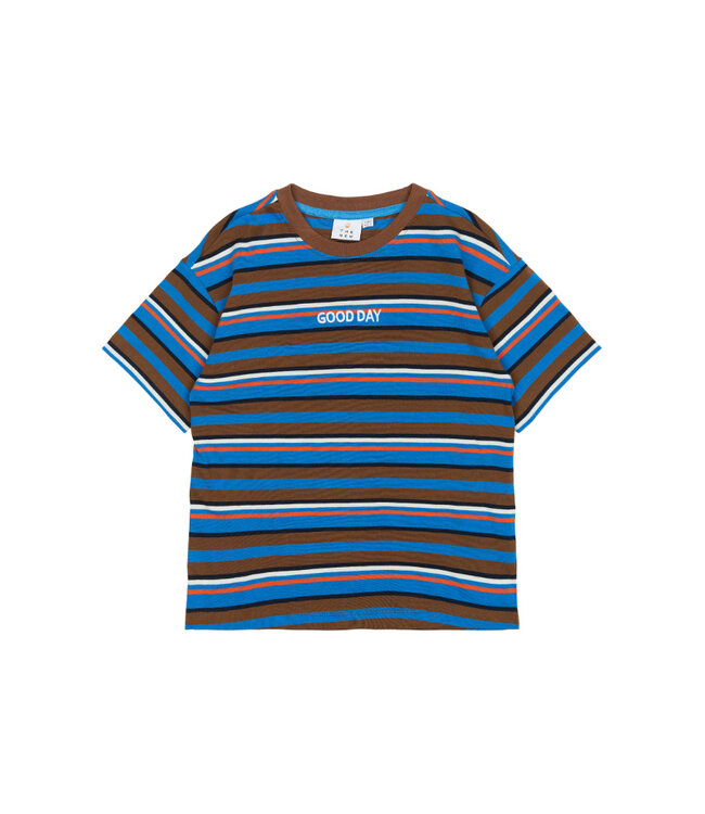 TNPicky OS S_S Tee Toffee Striped by The New