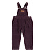 Piupiuchick Dungarees | Aubergine corduroy  by Piupiuchick