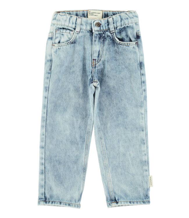 Unisex trousers | Washed blue denim  by Piupiuchick