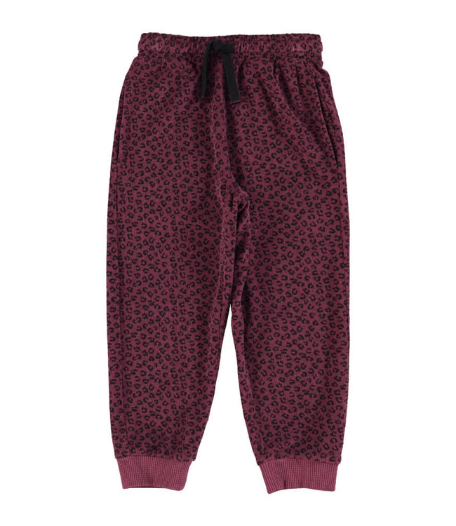 Jogging pants | Aubergine w/ animal print  by Piupiuchick