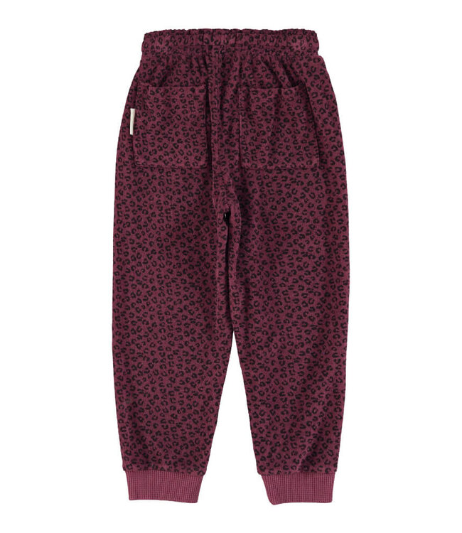 Jogging pants | Aubergine w/ animal print  by Piupiuchick