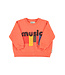 Sweatshirt | Orange w/ "music" print  by Piupiuchick