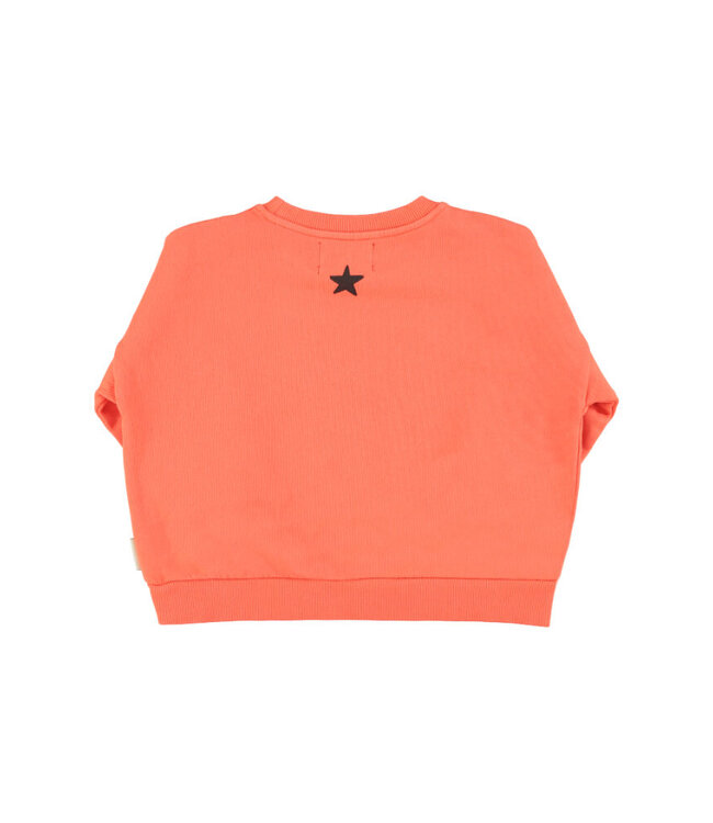 Sweatshirt | Orange w/ "music" print  by Piupiuchick