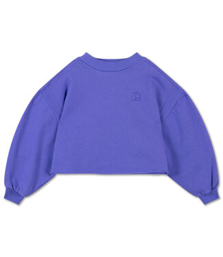 Repose ams crop heart sweater royal bloom by Repose ams