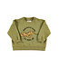 Sweatshirt | Olive green w/ tiger print  by Piupiuchick