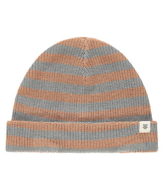 A tiny story baby hat knitted stripe cookie by A tiny story