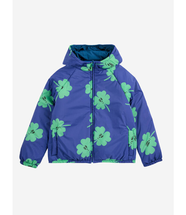 Lucky Clover all over reversible anorak  by Bobo Choses