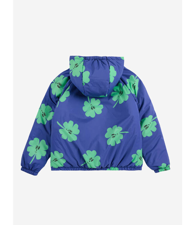 Lucky Clover all over reversible anorak  by Bobo Choses