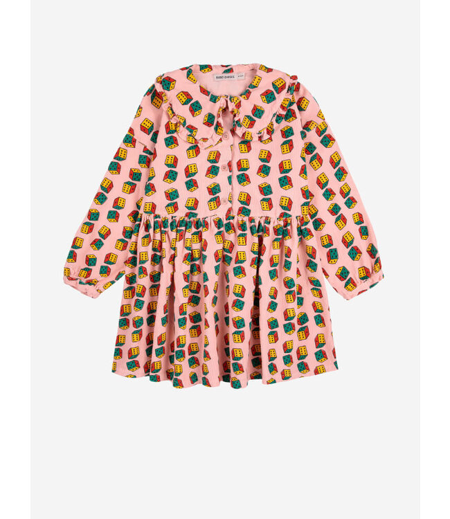 Dices all over  micro corduroy dress  by Bobo Choses