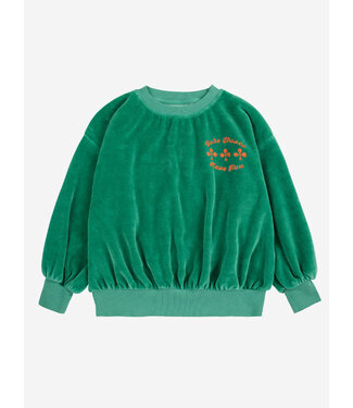 Bobo Choses Have Fun velvet sweatshirt  by Bobo Choses