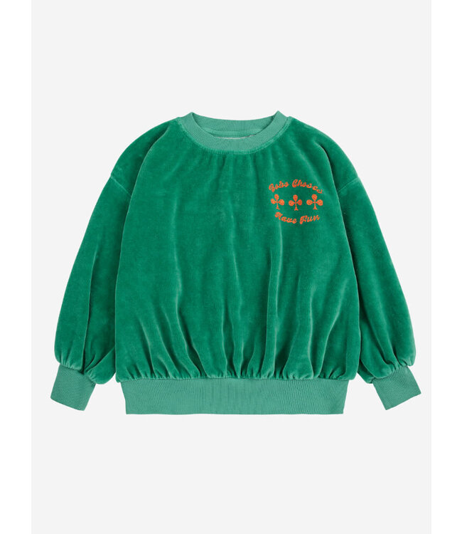 Have Fun velvet sweatshirt  by Bobo Choses