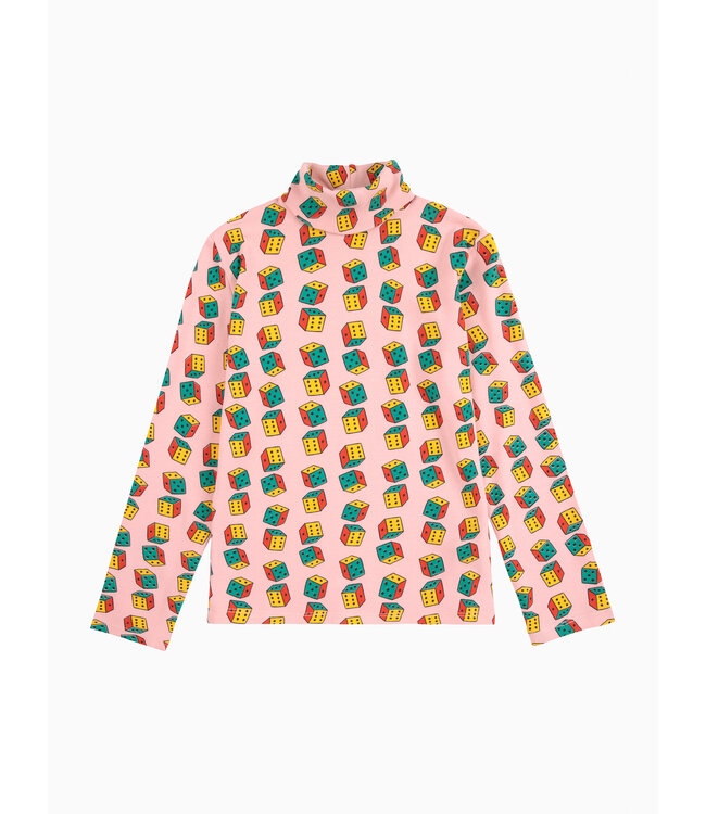 Dices all over turtle neck T-shirt  by Bobo Choses