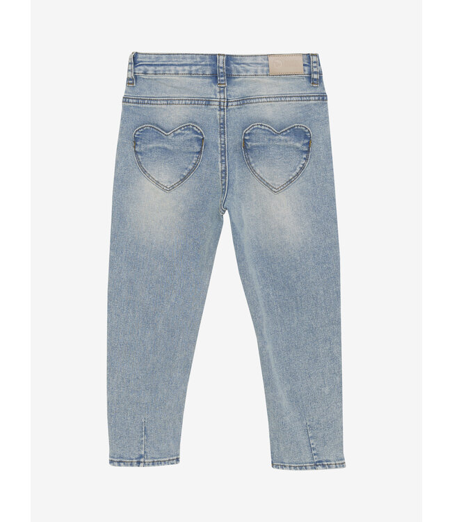 2500 Mom Fit Heart Pocket Medium Denim by Daily7