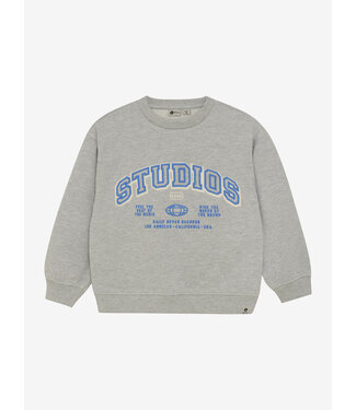 Daily7 Oversized Sweater Artwork Medium Grey Melange by Daily7