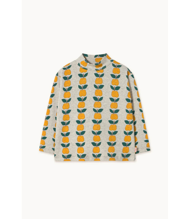Mini Apples Rib Mockneck  by Tiny Cottons