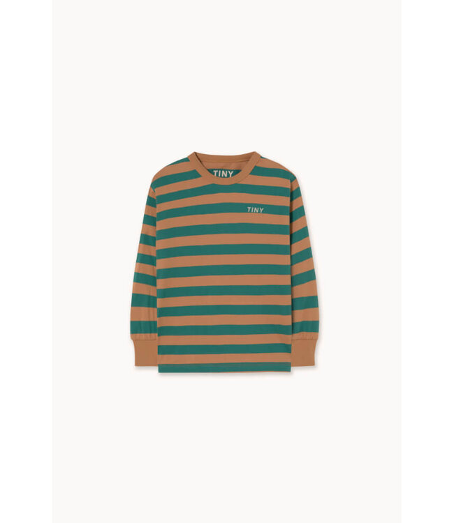 Stripes Sleeve Knit Tee  by Tiny Cottons