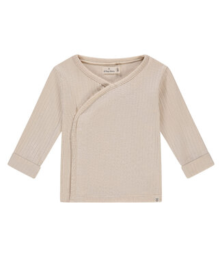 A tiny story baby t-shirt long sleeve rib snow by A tiny story