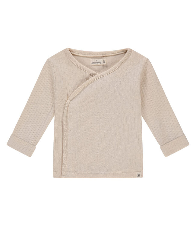 baby t-shirt long sleeve rib snow by A tiny story
