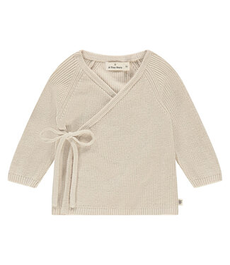 A tiny story baby cardigan knitted snow by A tiny story