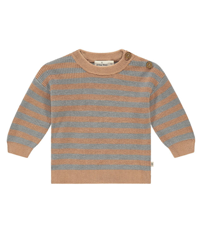 baby pullover knitted stripe cookie by A tiny story